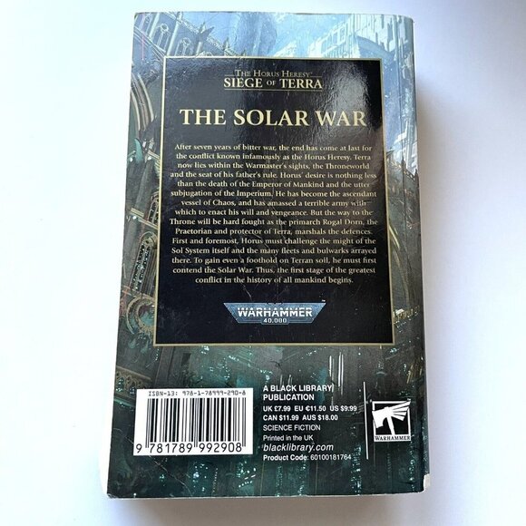 The Solar War  Book (Horus Heresy: Siege of Terra) [Paperback] French, John - Picture 7 of 10